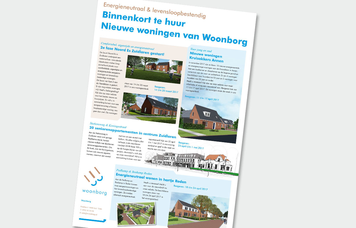 Woonborg, 1/1 pagina advertentie